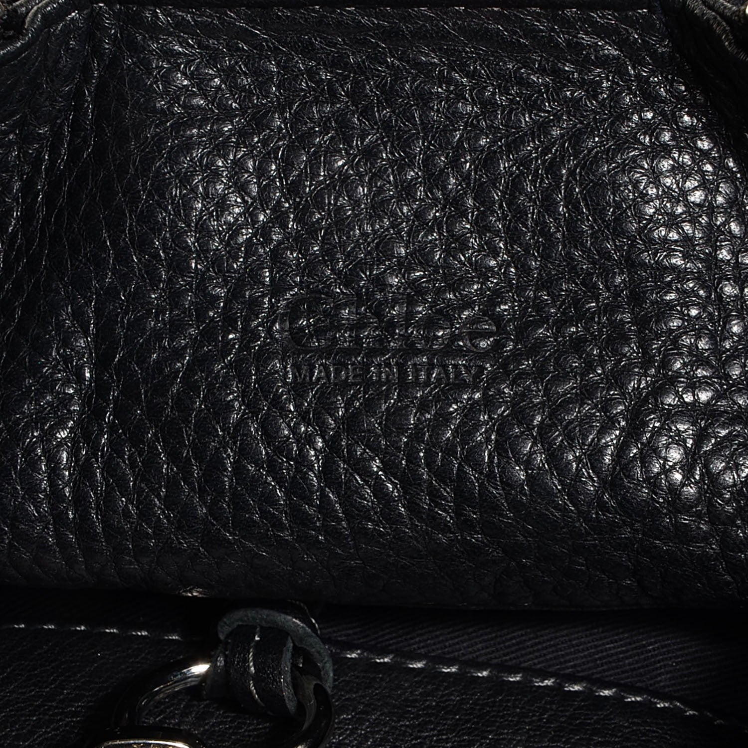 Chloe Leather Large Paddington Shoulder Bag Black 6 of 7