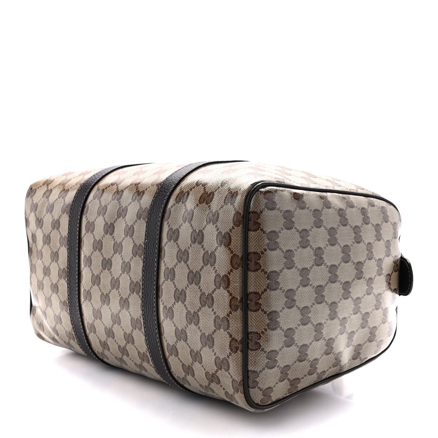 Crystal Monogram Medium Joy Boston Dark Brown