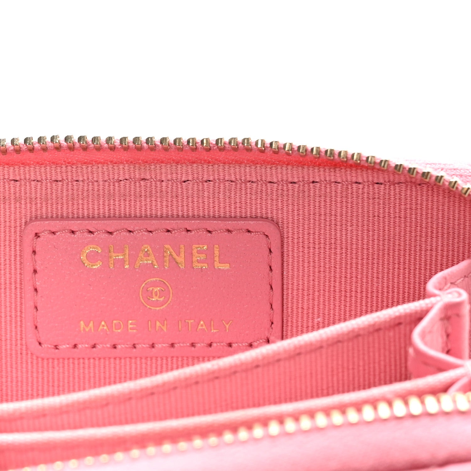 Chanel Lambskin Quilted Zip Around Coin Purse Light Pink 6 of 7