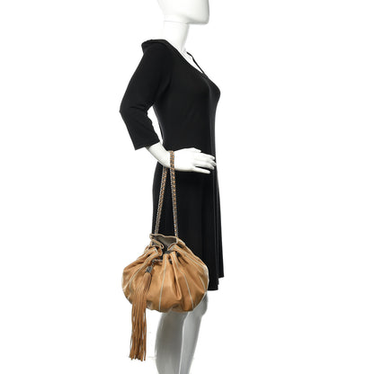 Chanel Lambskin Satin Reversible Sac Cordon Beige 2 of 8