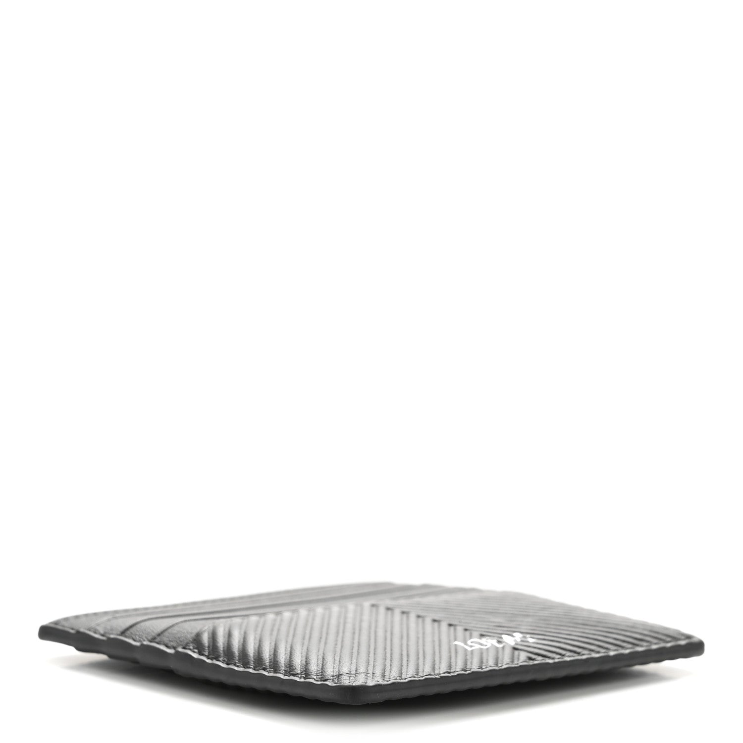 Loewe Textured Calfskin Plain Cardholder Black 4 of 9
