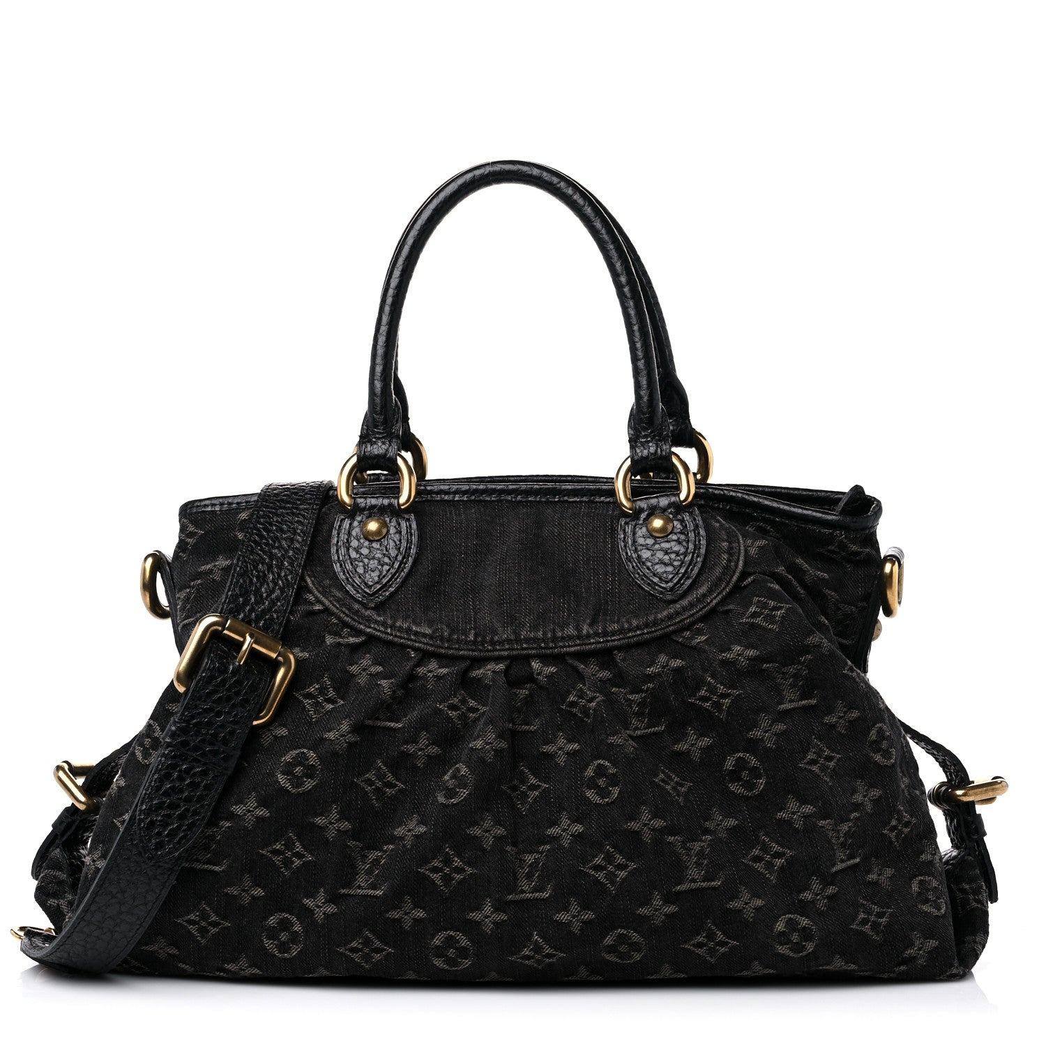 Louis Vuitton Denim Neo Cabby MM Black 1 of 14