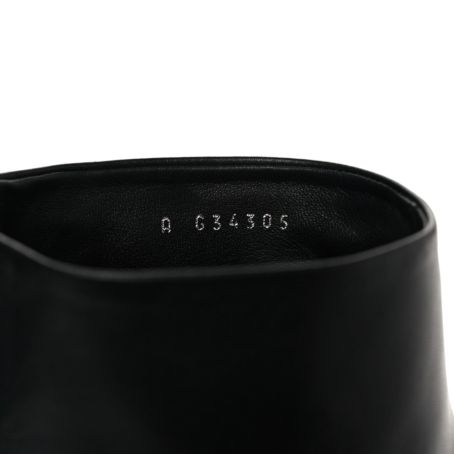 Lambskin Short Ankle Boots 38.5 Black