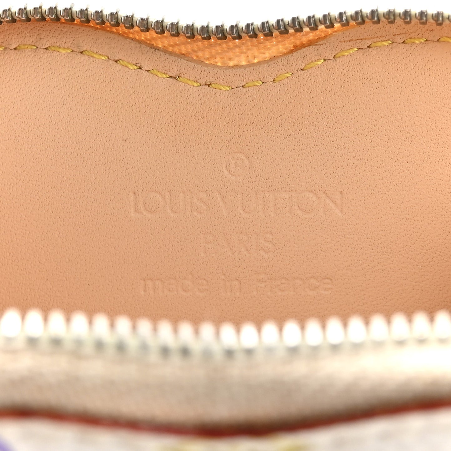 Monogram Multicolor Coeur Heart Coin Purse White