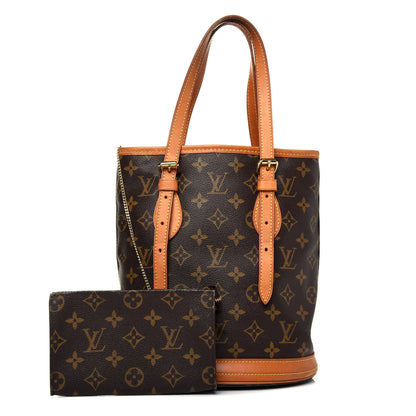 Louis Vuitton Monogram Petit Bucket 23 1 of 25