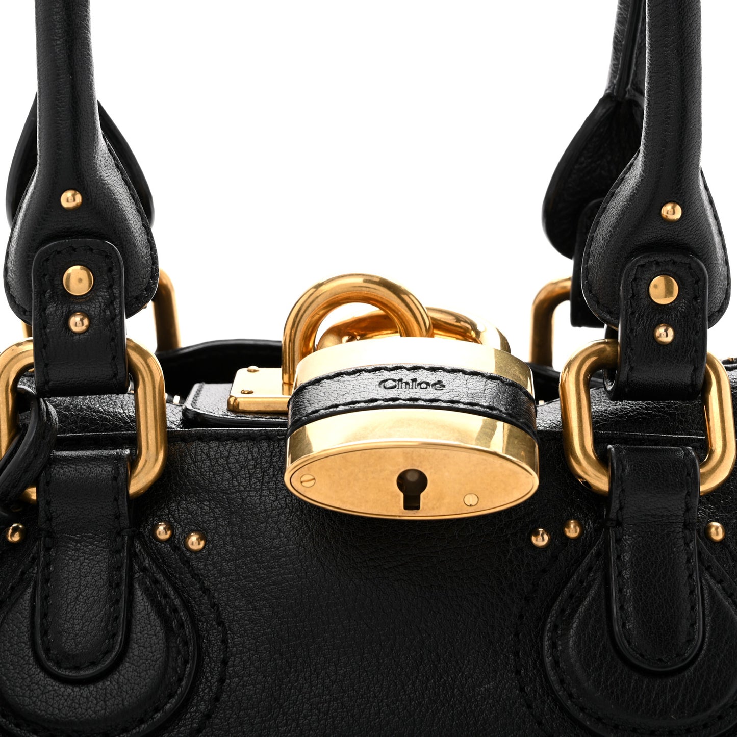 Grained Buffalo Small Paddington Black