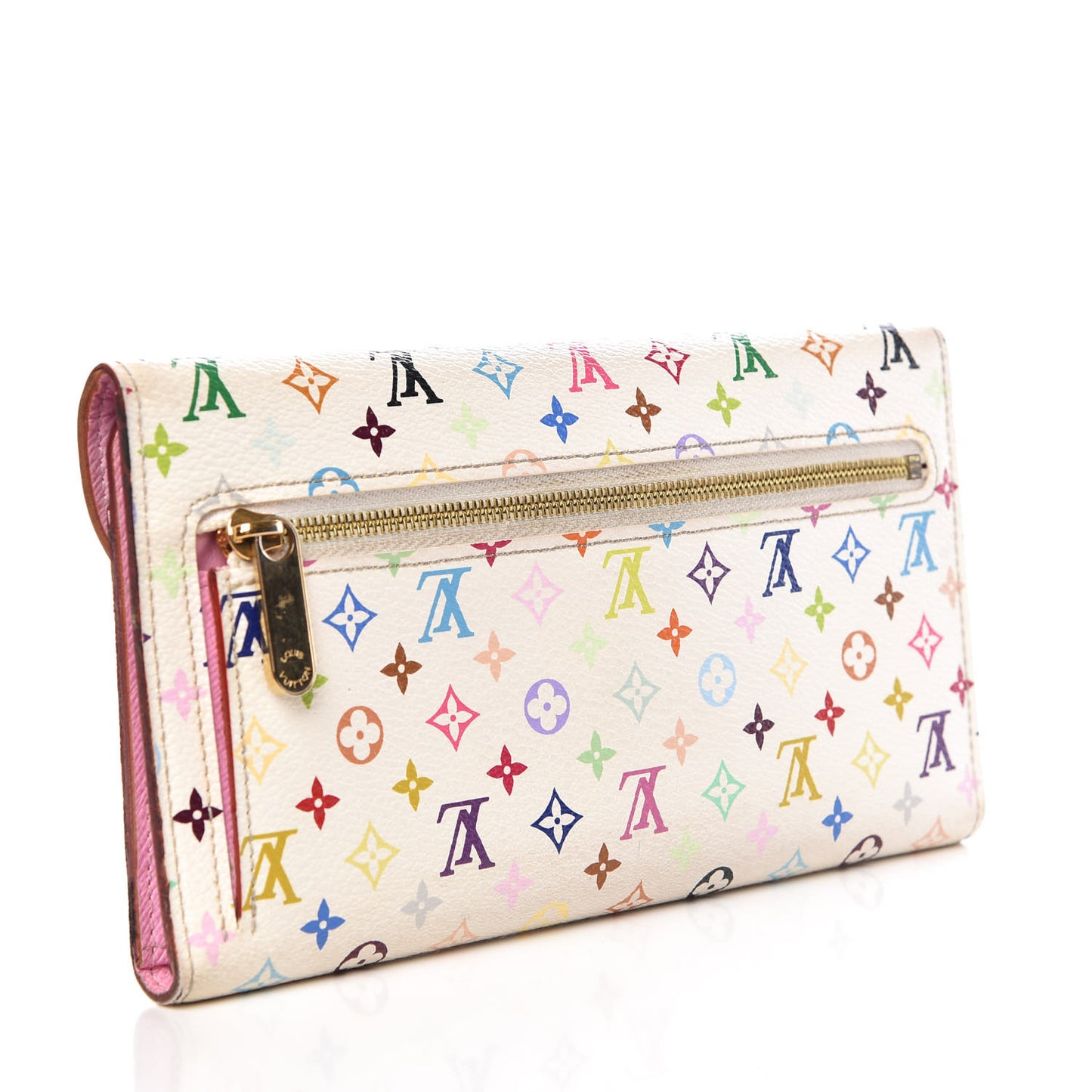 Monogram Multicolor Eugenie Wallet White Litchi