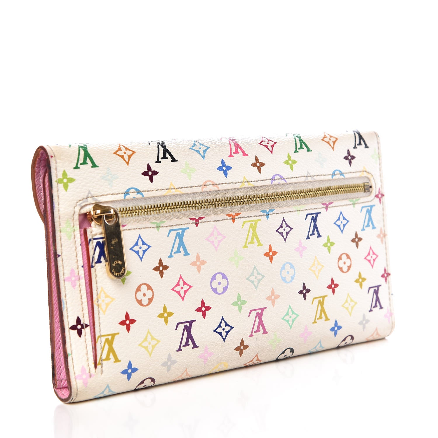 Louis Vuitton Monogram Multicolor Eugenie Wallet White Litchi 3 of 15