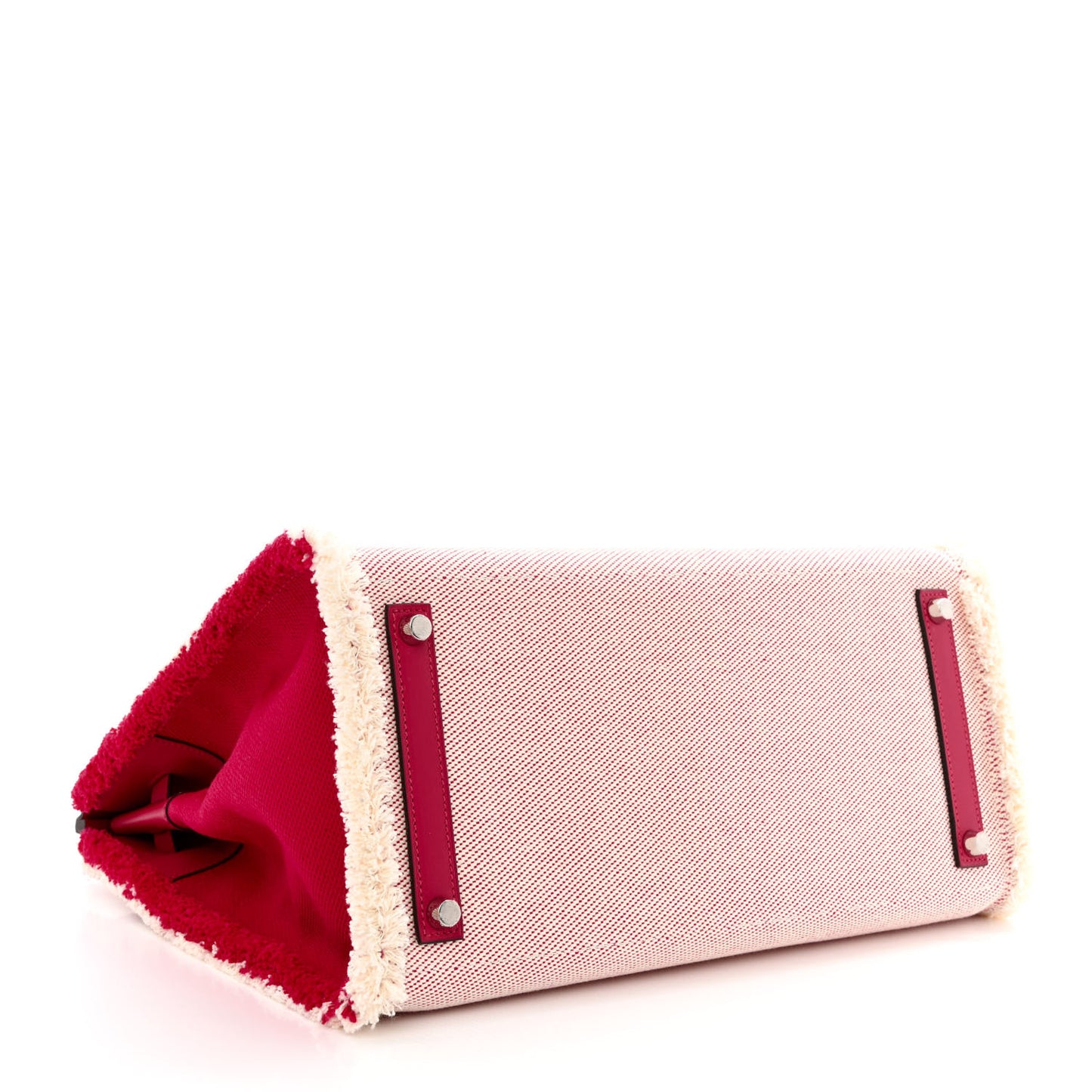 Swift Twill H Fray Fray Birkin 35 Framboise Ecru