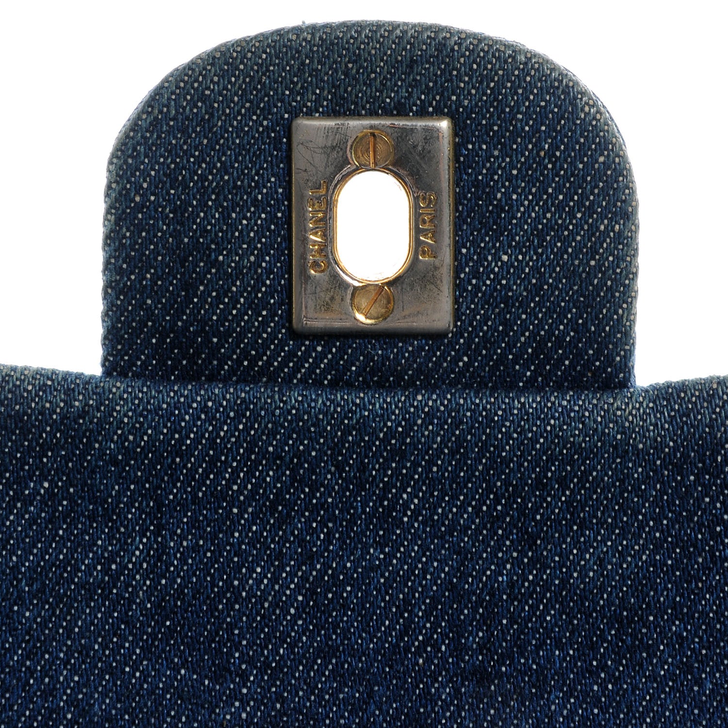Chanel Quilted Denim Double Small Flap Blue 8 of 8