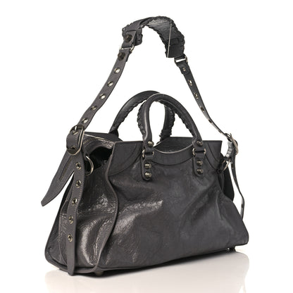 Balenciaga Agneau Arena Neo Cagole City Handbag Dark Grey 3 of 9