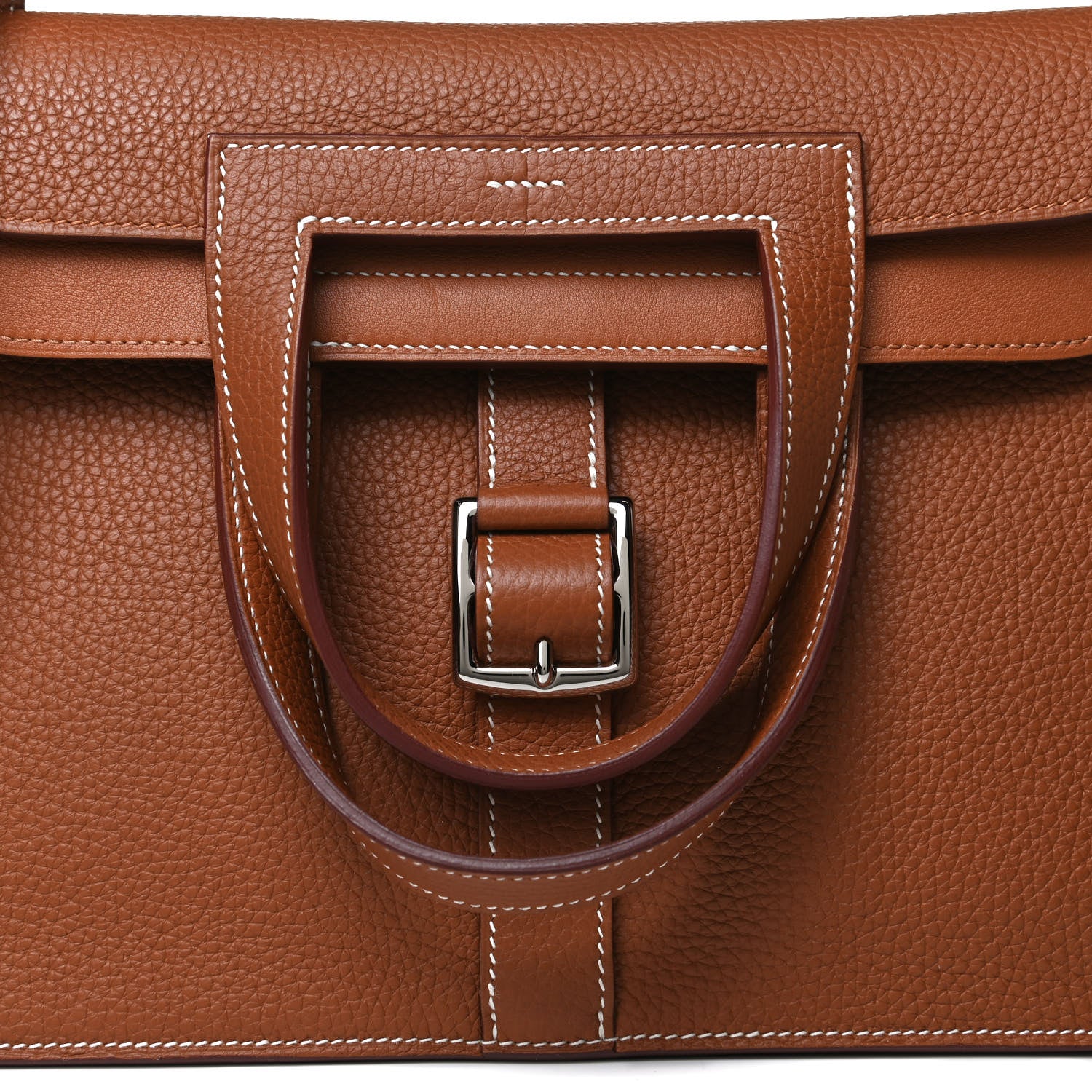 Hermes Taurillon Clemence Halzan 31 Gold 9 of 12