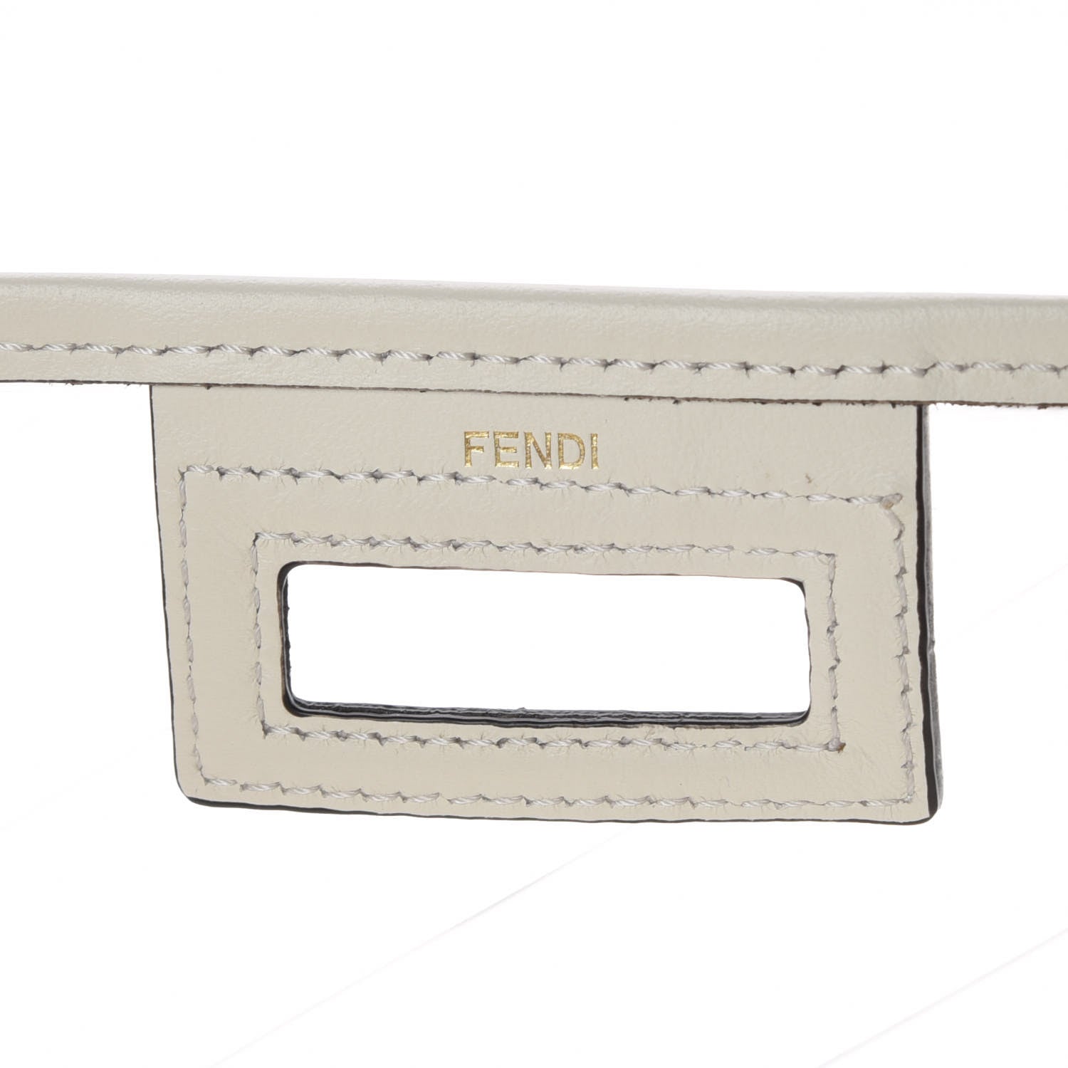 Fendi TPU Vitello Grace Pequin Pocket Medium Peekaboo Defender White 6 of 8
