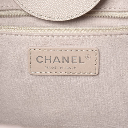 Chanel Caviar Small Studded Deauville Tote Ivory 8 of 10