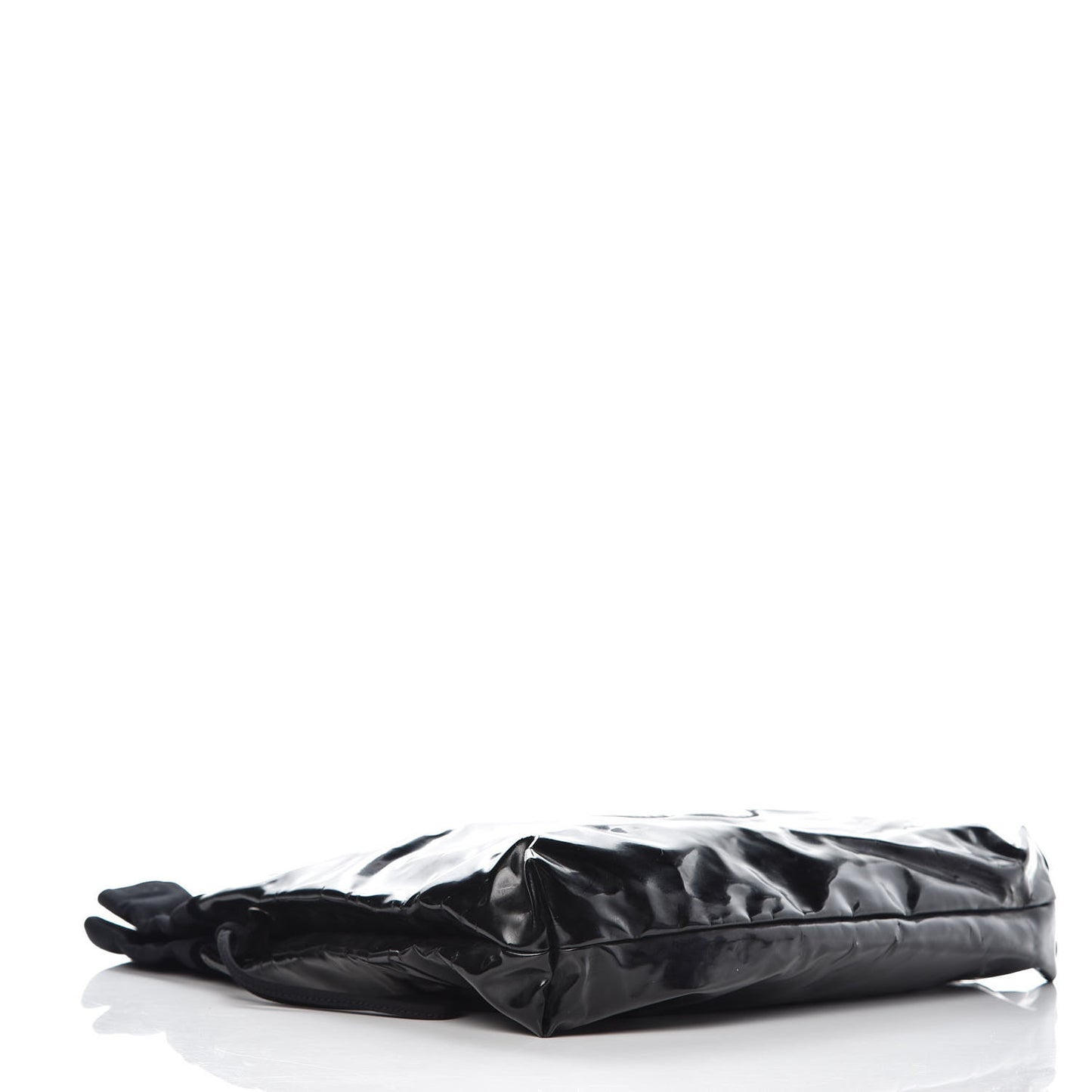 Vinyl Spirit Drawstring Tote Black
