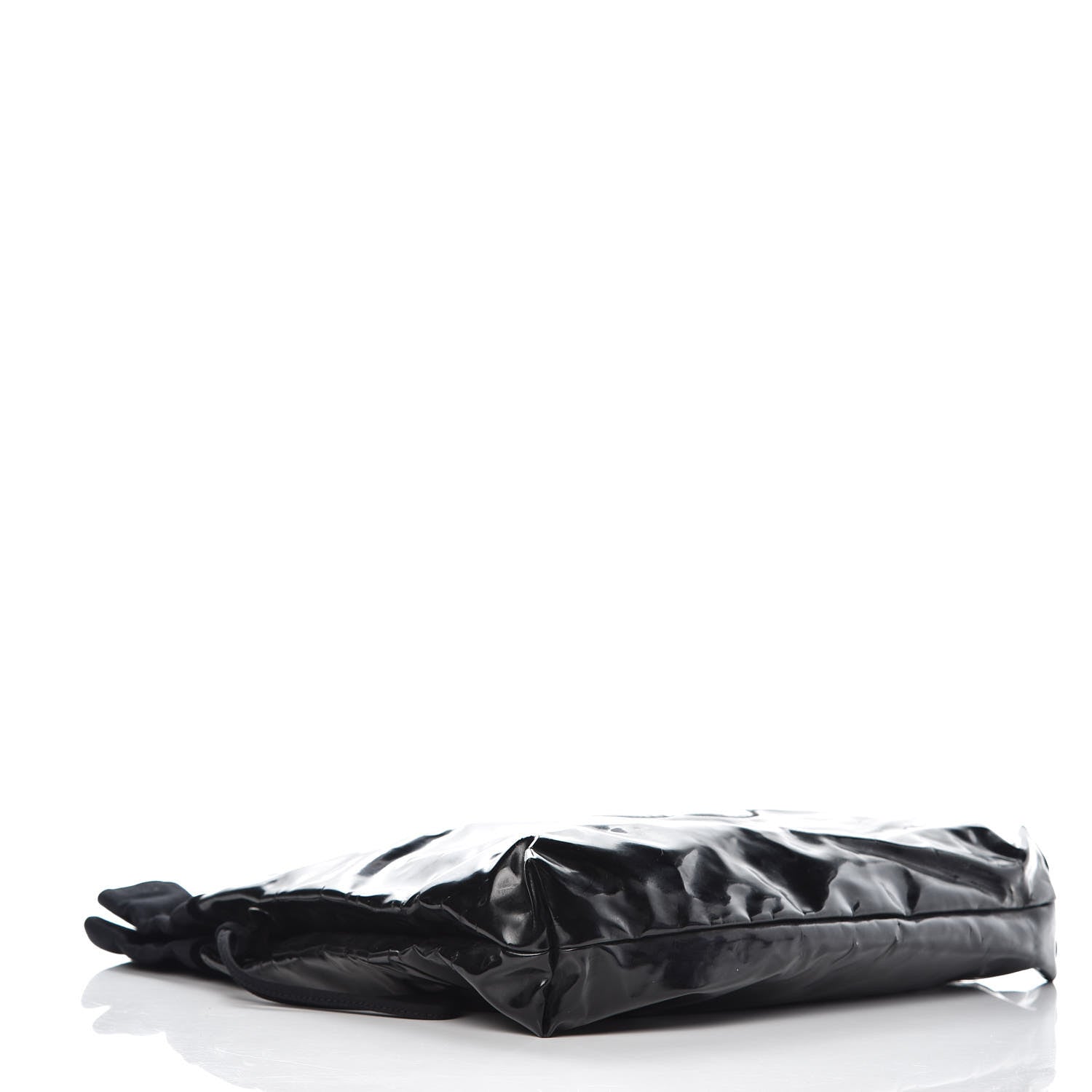 Chanel Vinyl Spirit Drawstring Tote Black 4 of 11