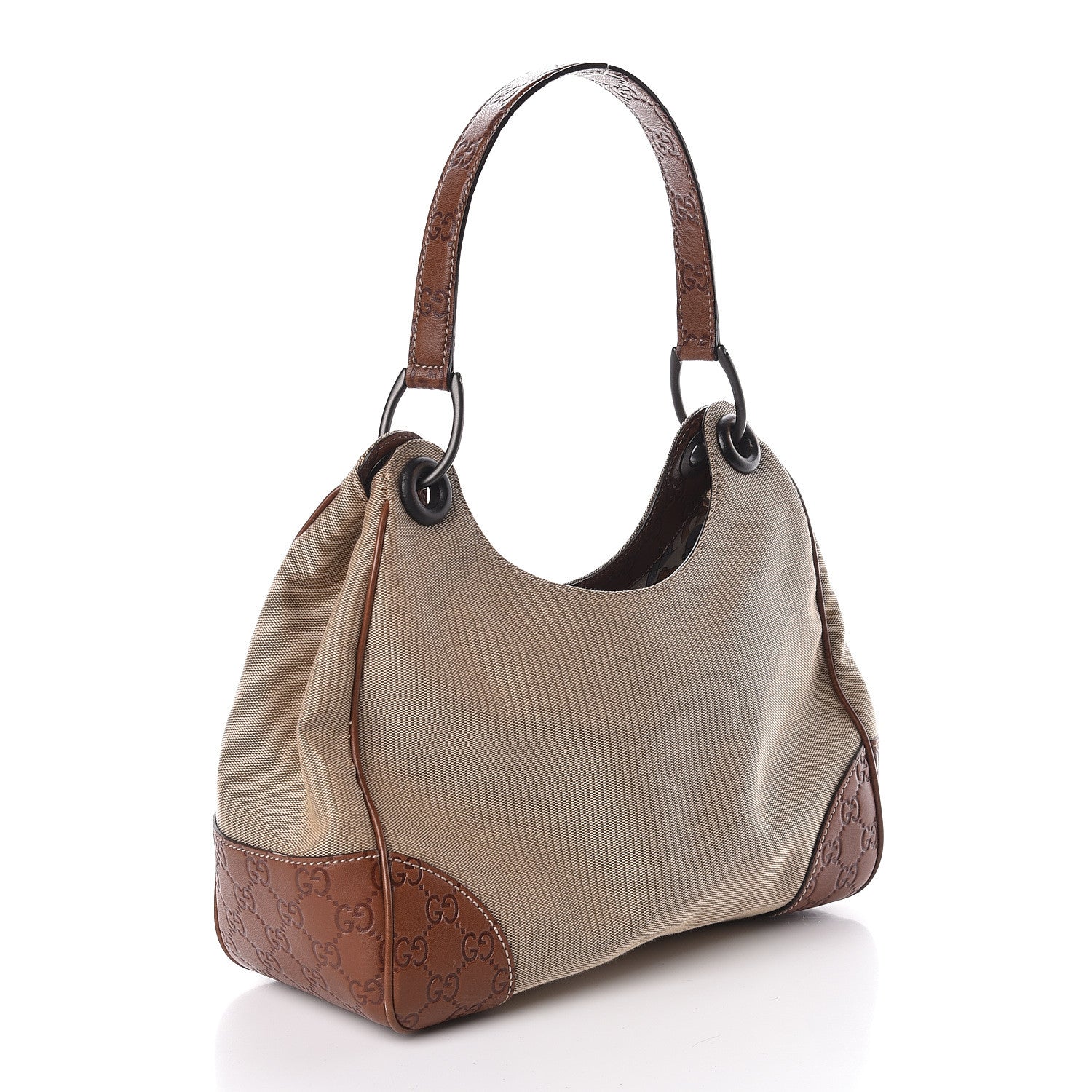 Gucci Canvas Guccissima Hobo Brown 3 of 10