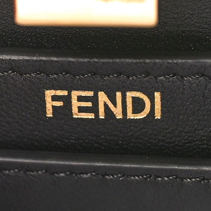 Fendi Shiny Nappa Petite Peekaboo I SEE U Satchel Black 7 of 11