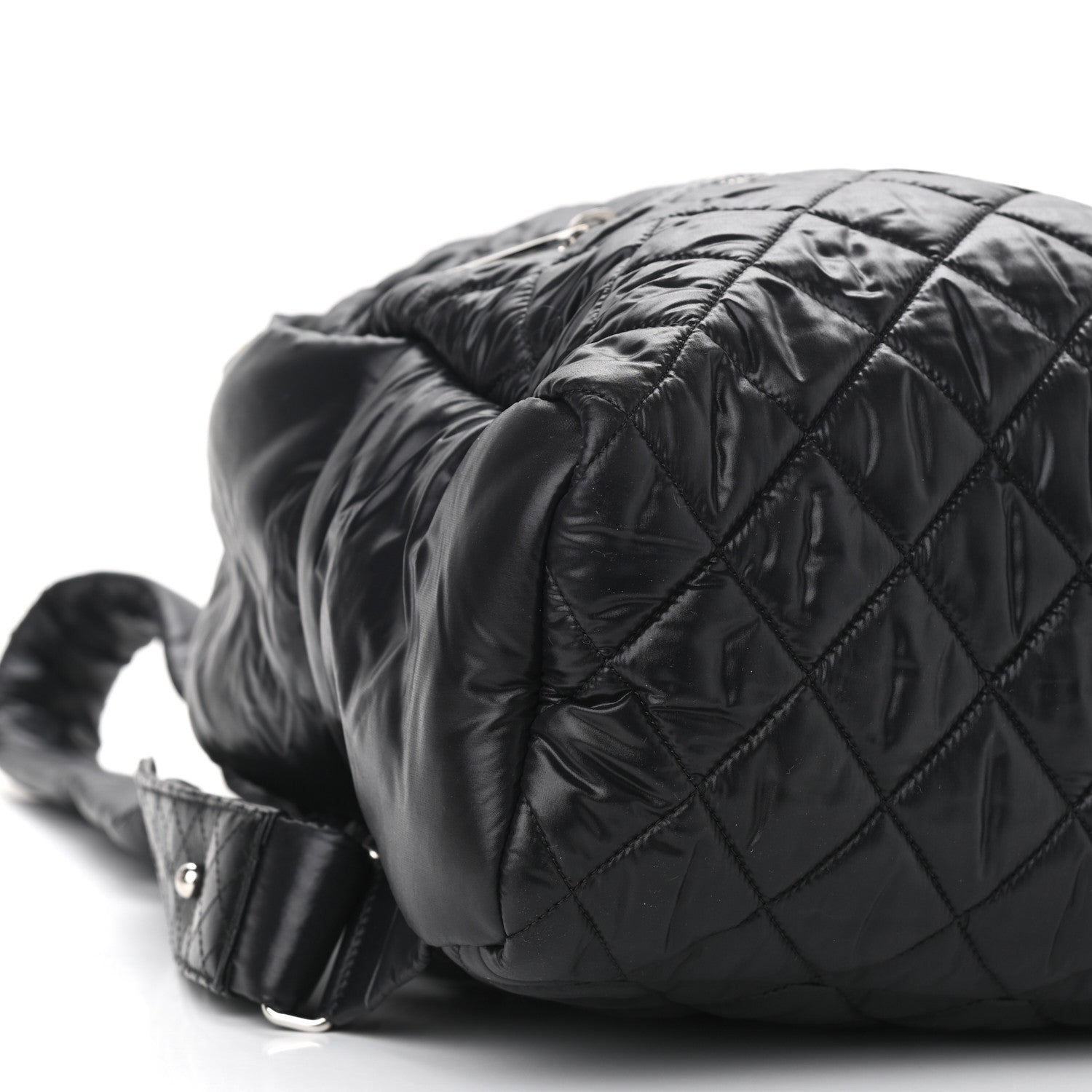 Chanel Nylon Quilted Coco Cocoon Backpack Black 8 of 9