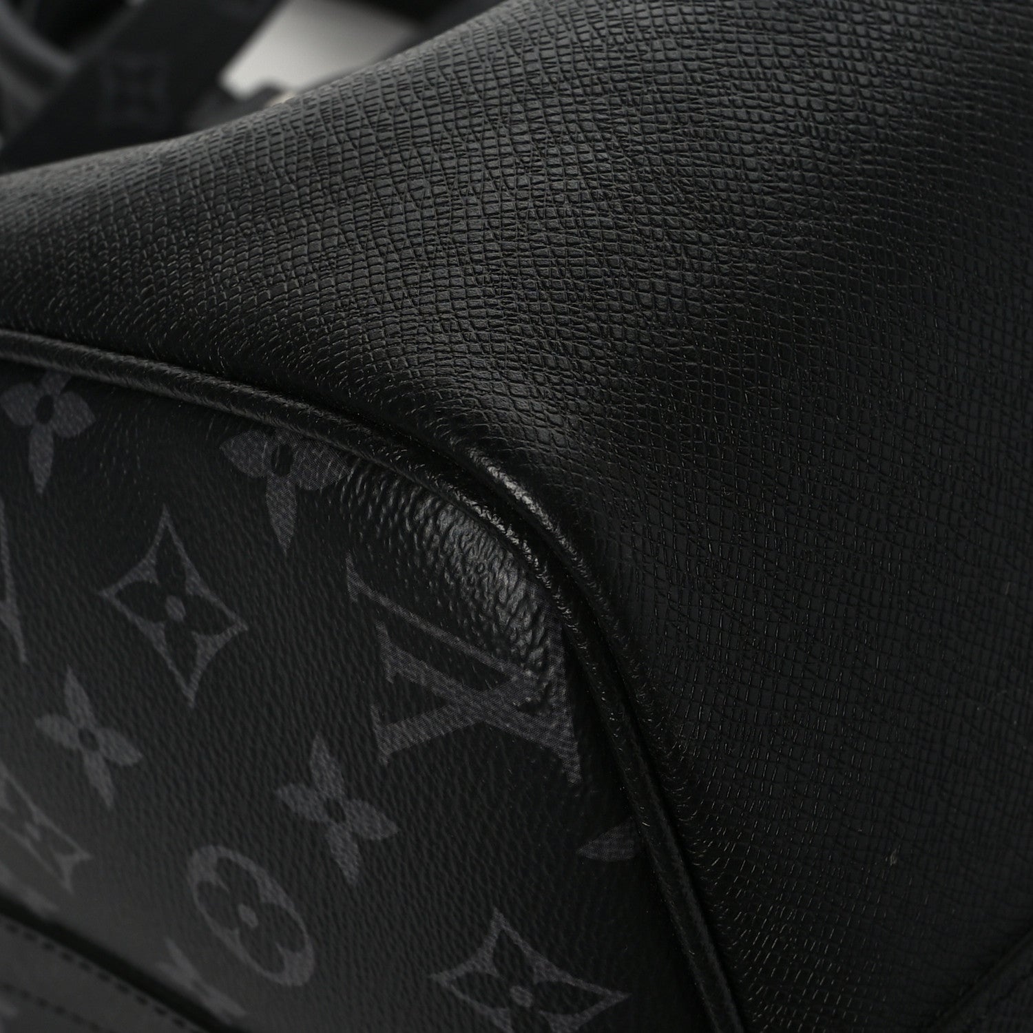 Louis Vuitton Taiga Monogram Eclipse Keepall Bandouliere 50 Black 9 of 10