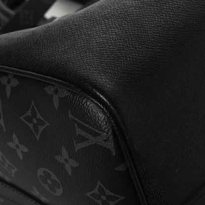 Louis Vuitton Taiga Monogram Eclipse Keepall Bandouliere 50 Black 9 of 10