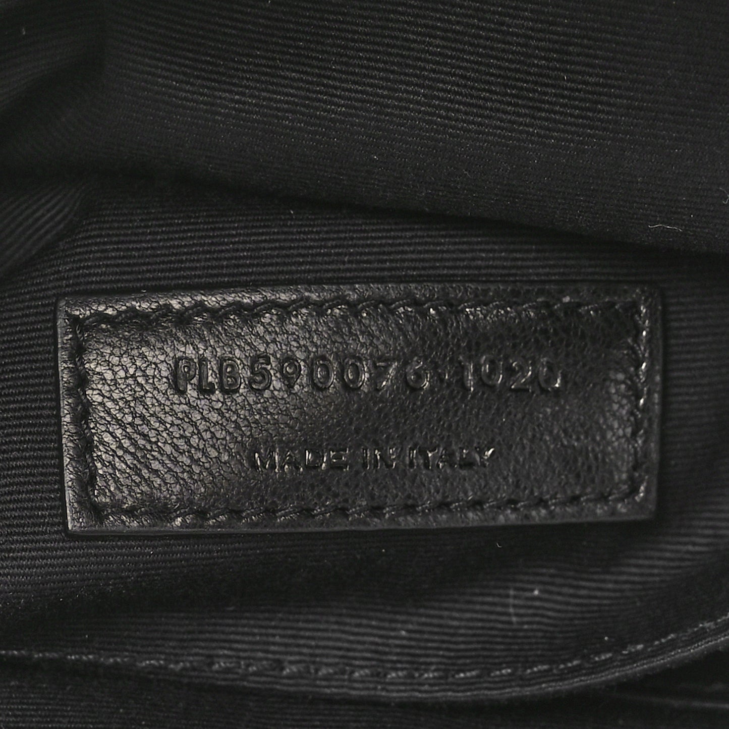 Lambskin Monogram Belt Bag Black