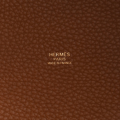 Hermes Taurillon Clemence Picotin Lock 22 MM Gold 6 of 11