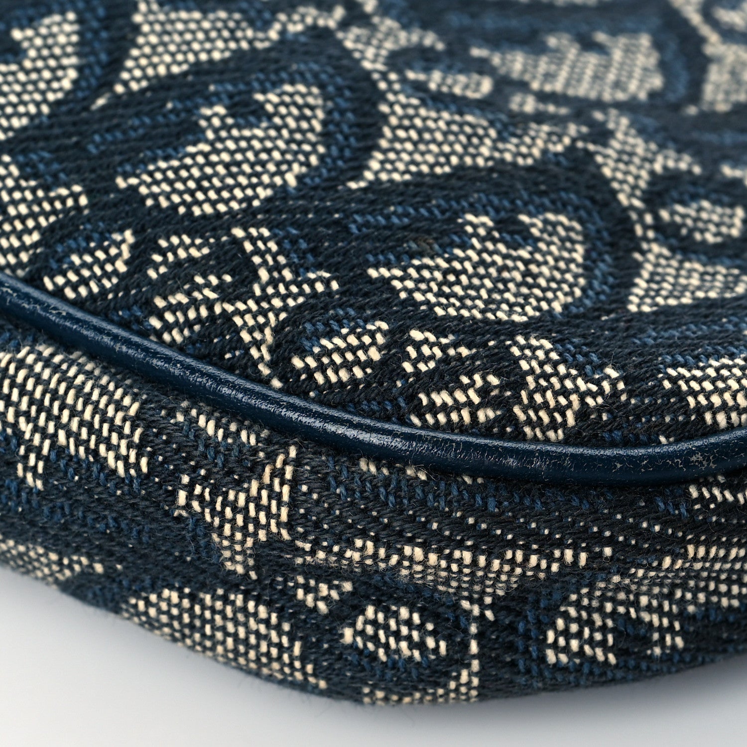 Christian Dior Monogram Mini Saddle Pochette Navy 10 of 10