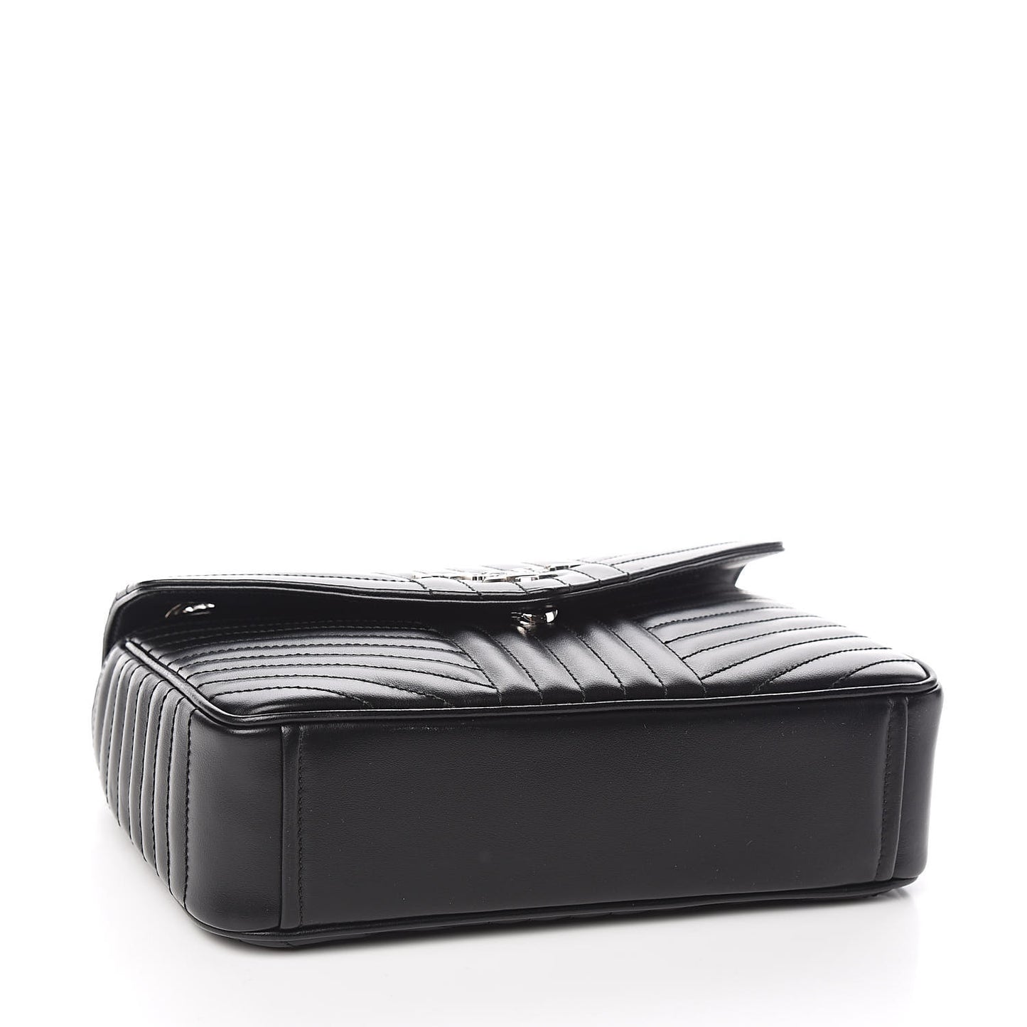 Soft Calf Impunture Diagramme Flap Black