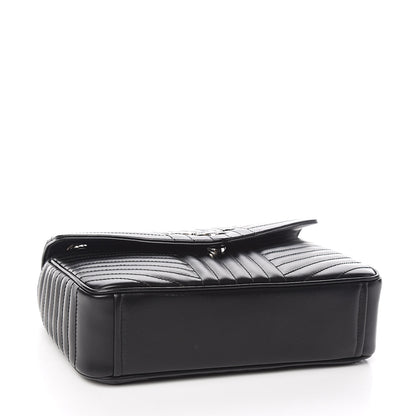 Prada Soft Calf Impunture Diagramme Flap Black 4 of 9