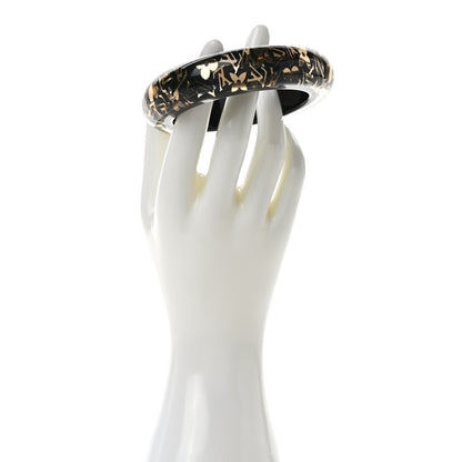 Louis Vuitton Resin Swarovski Inclusion Bracelet GM Black 2 of 3