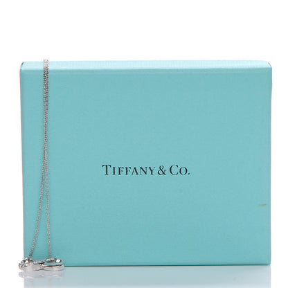 Tiffany 18K White Gold Diamond Paloma Picasso Double Loving Heart Necklace 6 of 11