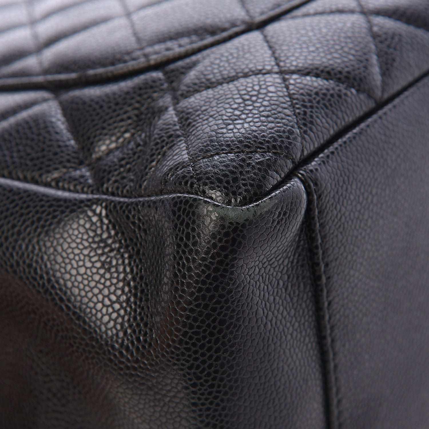 Chanel Caviar Quilted Grand Shopping Tote GST Black 10 of 13