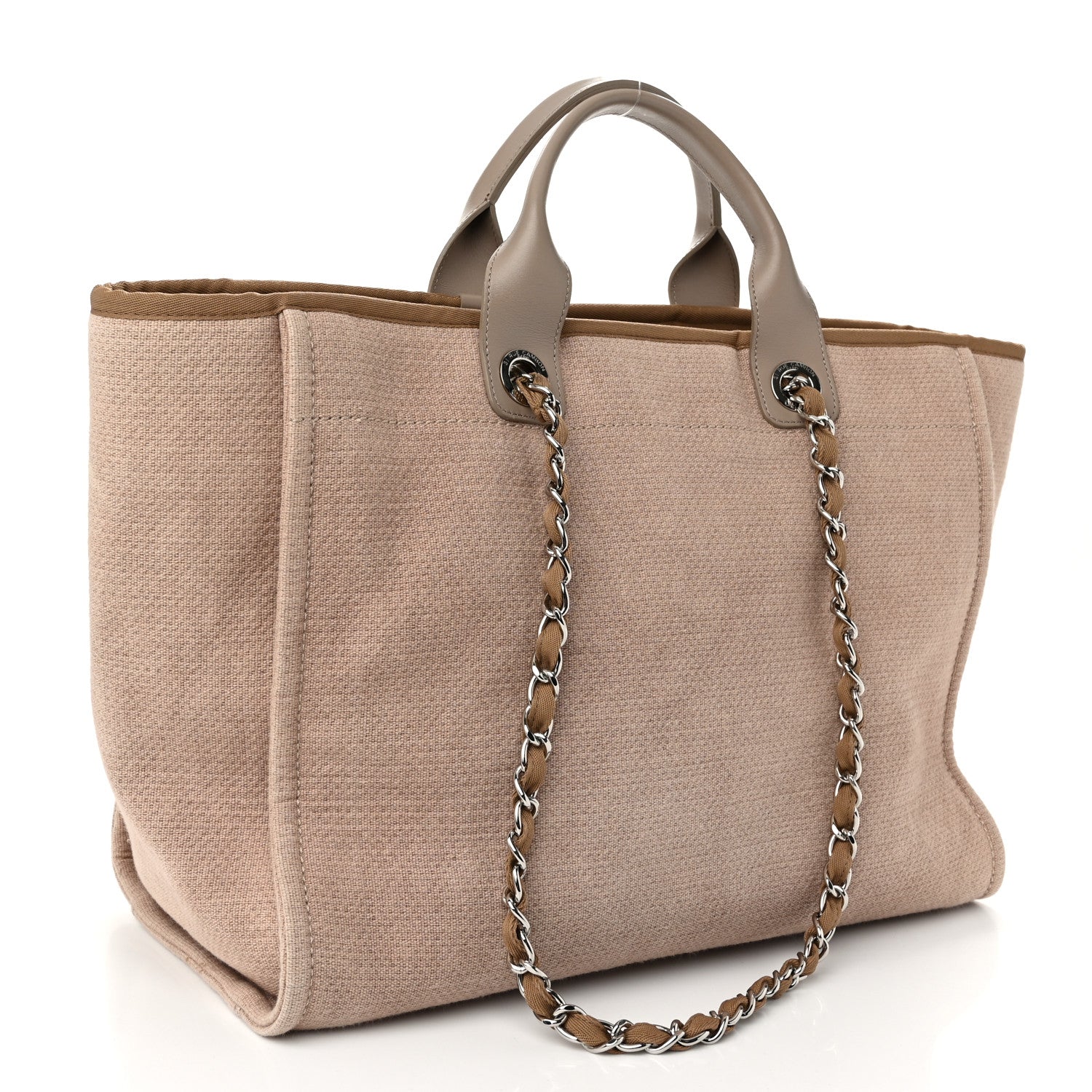 Chanel Canvas Medium Deauville Tote Ecru 3 of 12