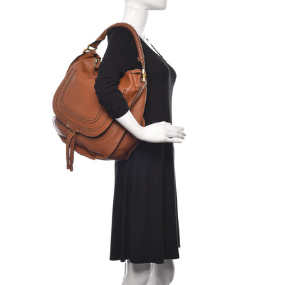 Chloe Calfskin Large Marcie Hobo Coral 2 of 11
