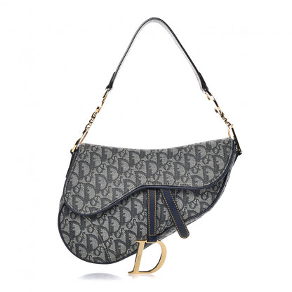 Christian Dior Monogram Saddle Bag Blue 1 of 7