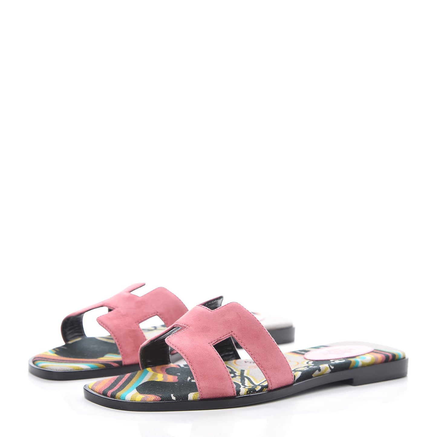 Suede Goatskin Oran Sandals 38 Rose De Venice