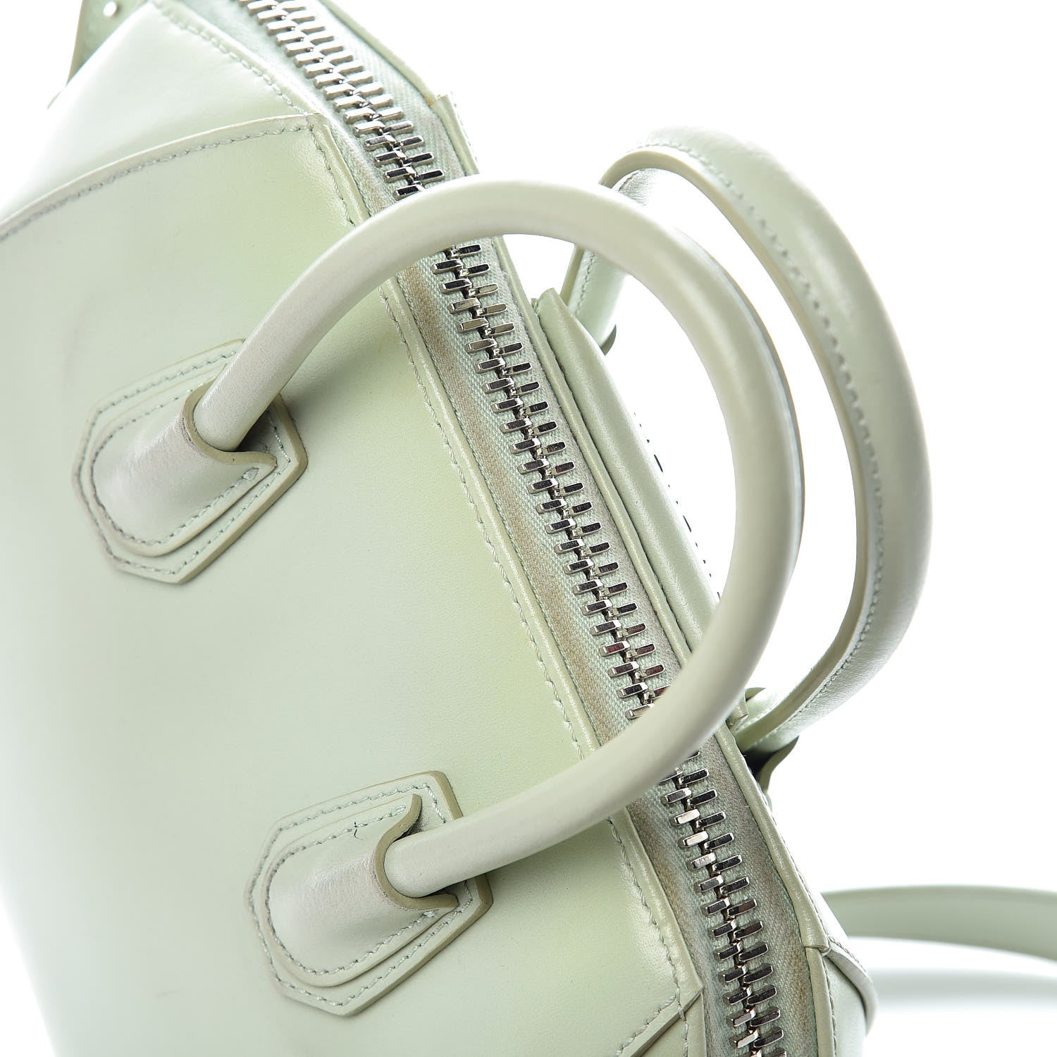Givenchy Shiny Lord Calfskin Mini Antigona Aqua Green 21 of 24