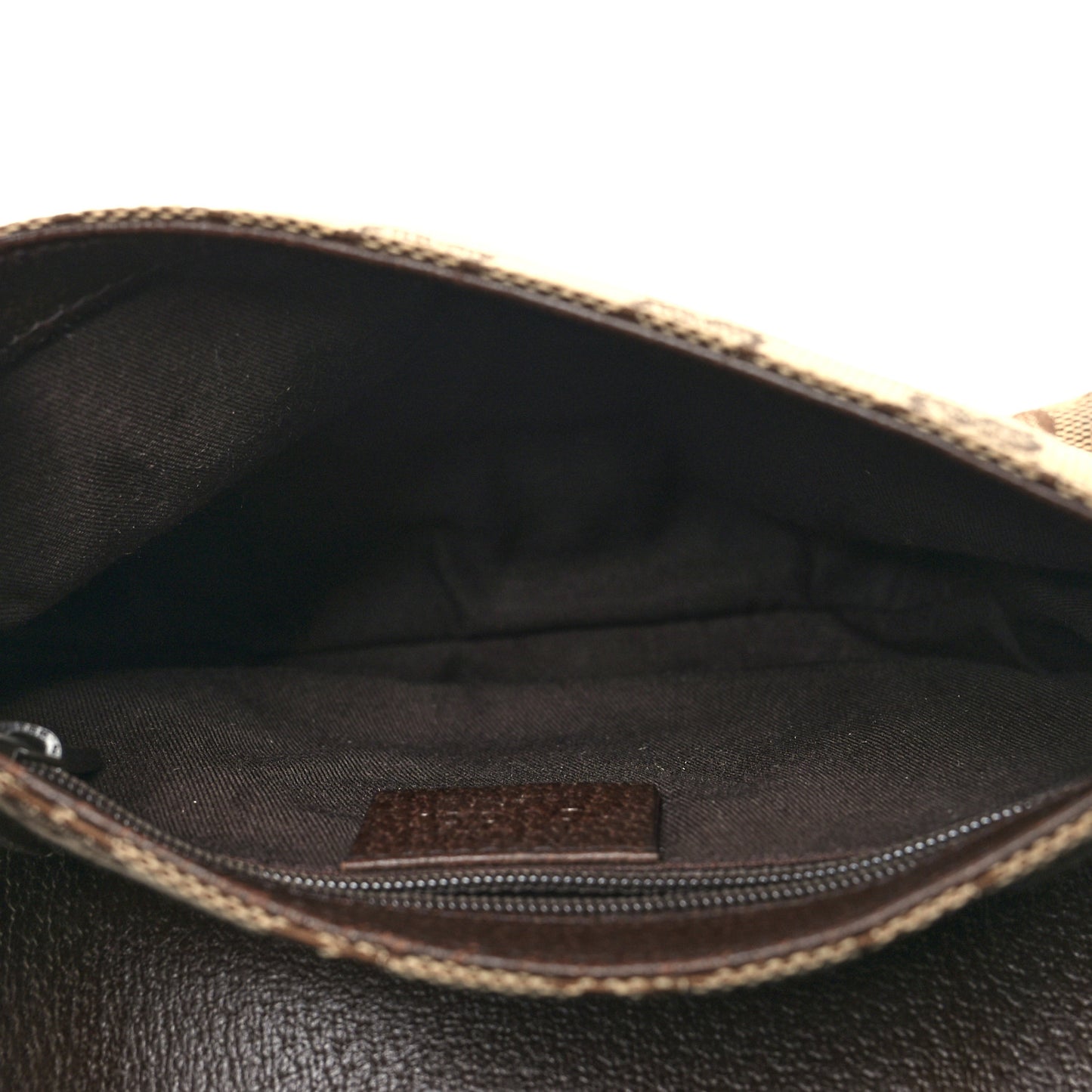 Monogram Waist Pouch Bag Dark Brown