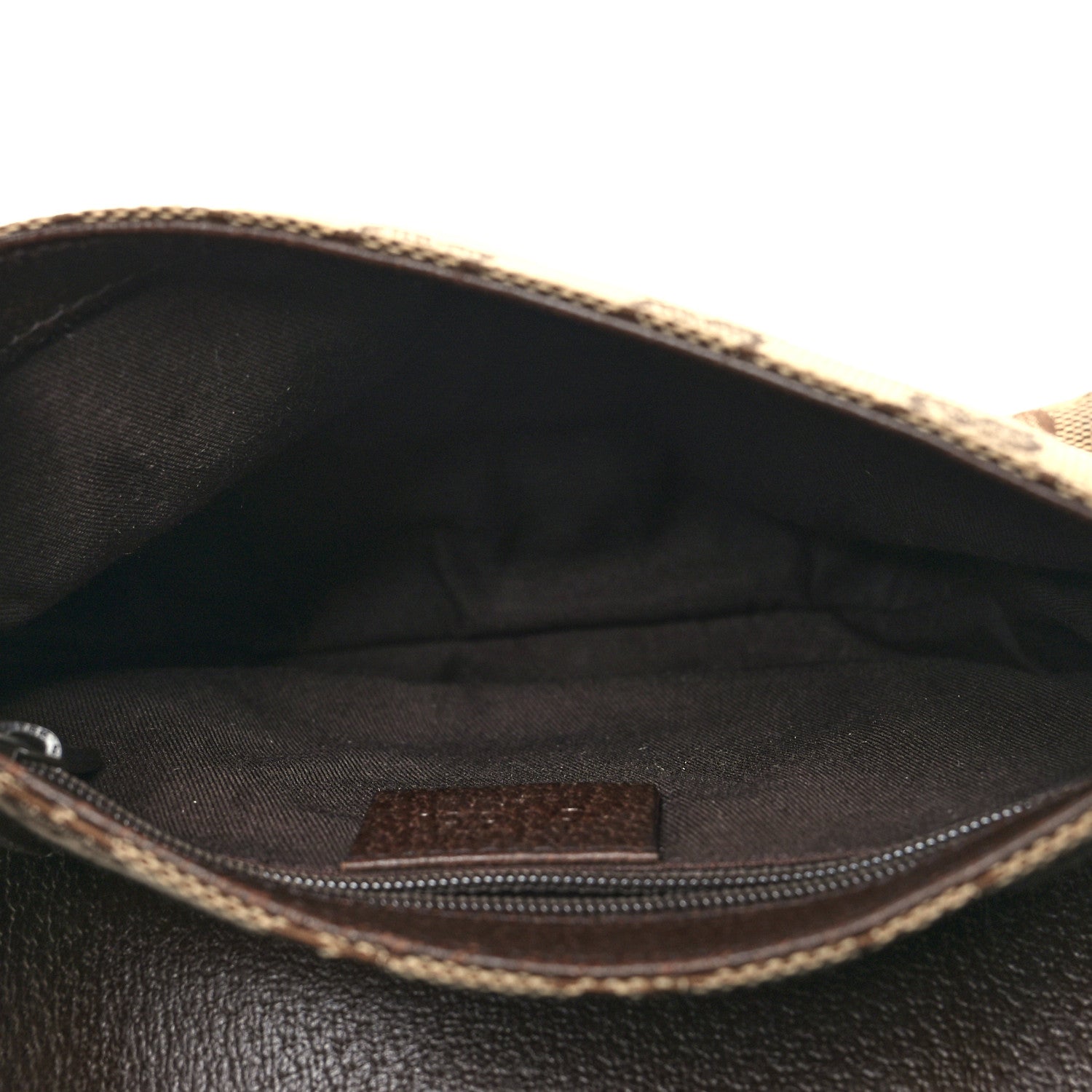 Gucci Monogram Waist Pouch Bag Dark Brown 5 of 10