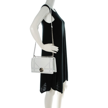 Christian Dior Grained Calfskin Perforated Diorama Flap Bag Latte 2 of 8