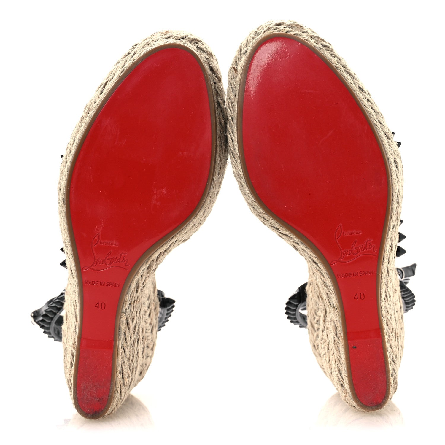 Christian Louboutin Patent Mafaldina 120 Wedge Sandals 40 Black 7 of 11