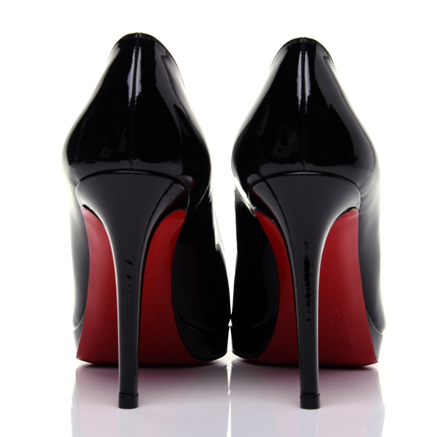 Christian Louboutin Patent New Simple 100 Pumps 36.5 Black 5 of 11