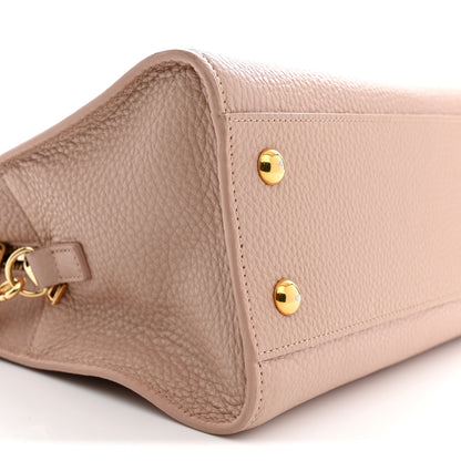 Saint Laurent Calfskin Baby Monogram Cabas Antique Rose 9 of 14