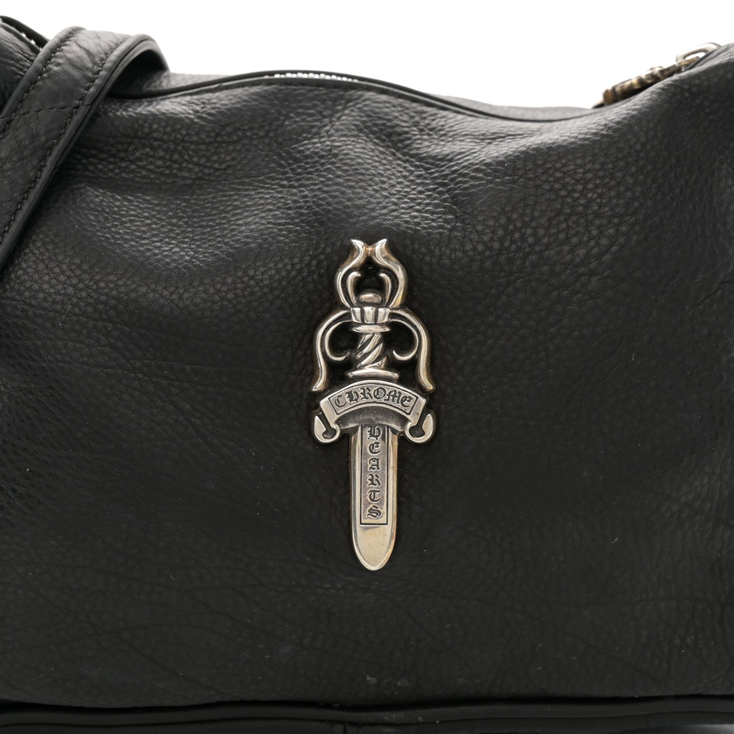 Grained Calfskin Chicken Nugget Bag Black