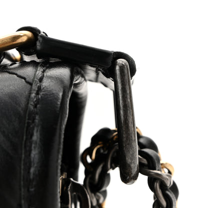 Chanel Aged Calfskin Quilted Small Gabrielle Hobo Black 11 of 13