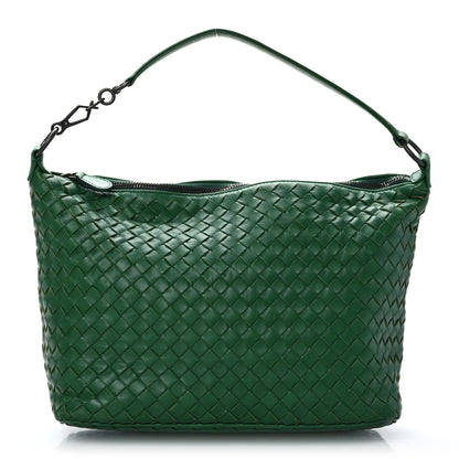 Bottega Veneta Nappa Intrecciato Small Shoulder Bag Green 1 of 9