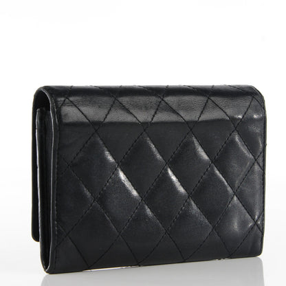Chanel Calfskin Quilted Cambon Flap Wallet Black 3 of 8