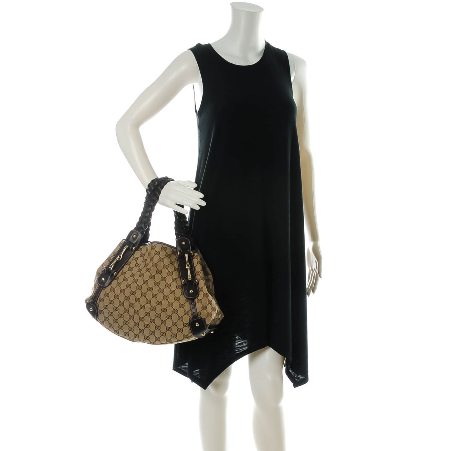 Monogram Small Pelham Shoulder Bag Dark Brown