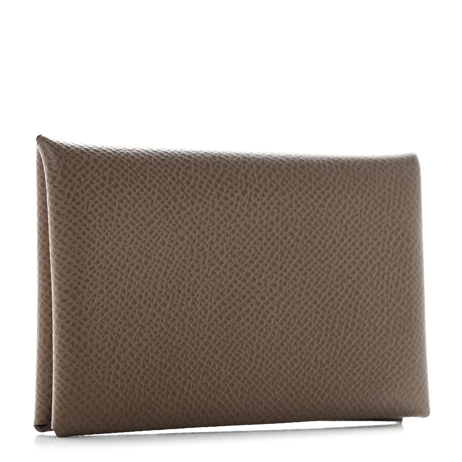 Hermes Epsom Calvi Card Case Etoupe 3 of 8